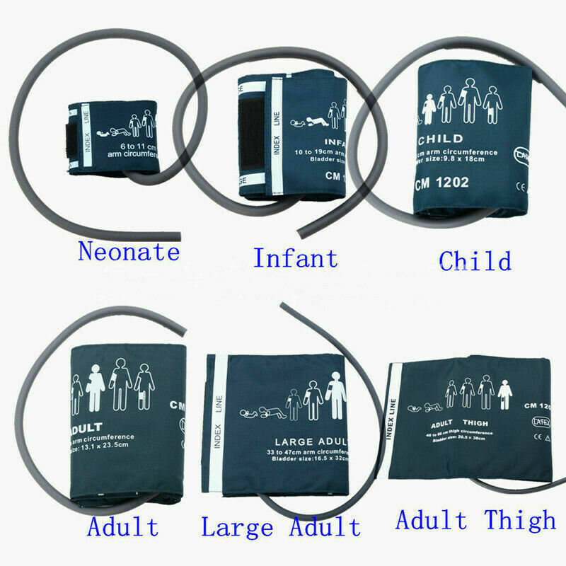 Arm Blood Pressure/Patient Monitor NIBP Cuff Adult Child Infant Neo Double-tube
