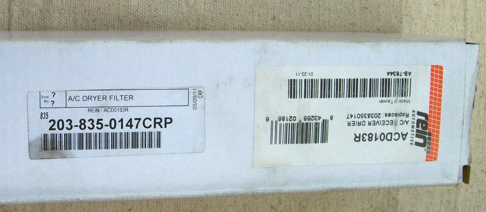 CRP/Rein 203 835 01 47 - A/C Receiver Drier Insert