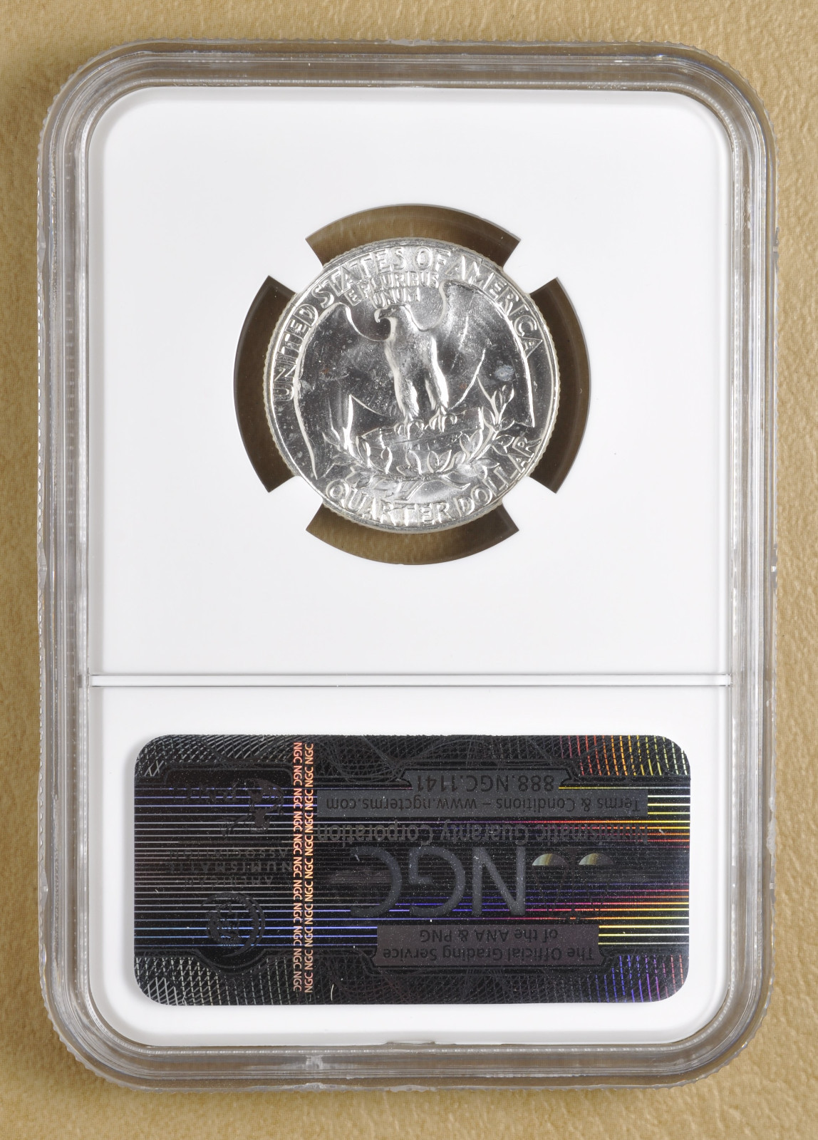 1959 P Washington Quarter 'Type B Reverse' NGC MS65