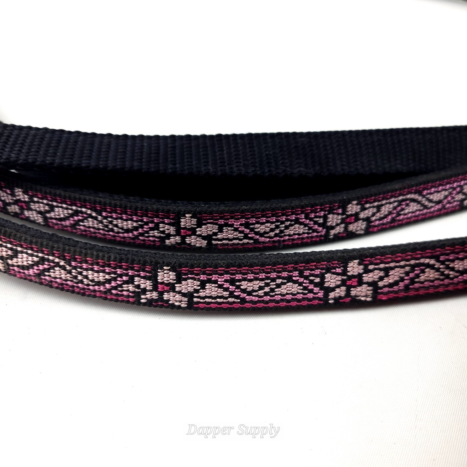 Weaver Leather Reins Split Black Maui Overlay