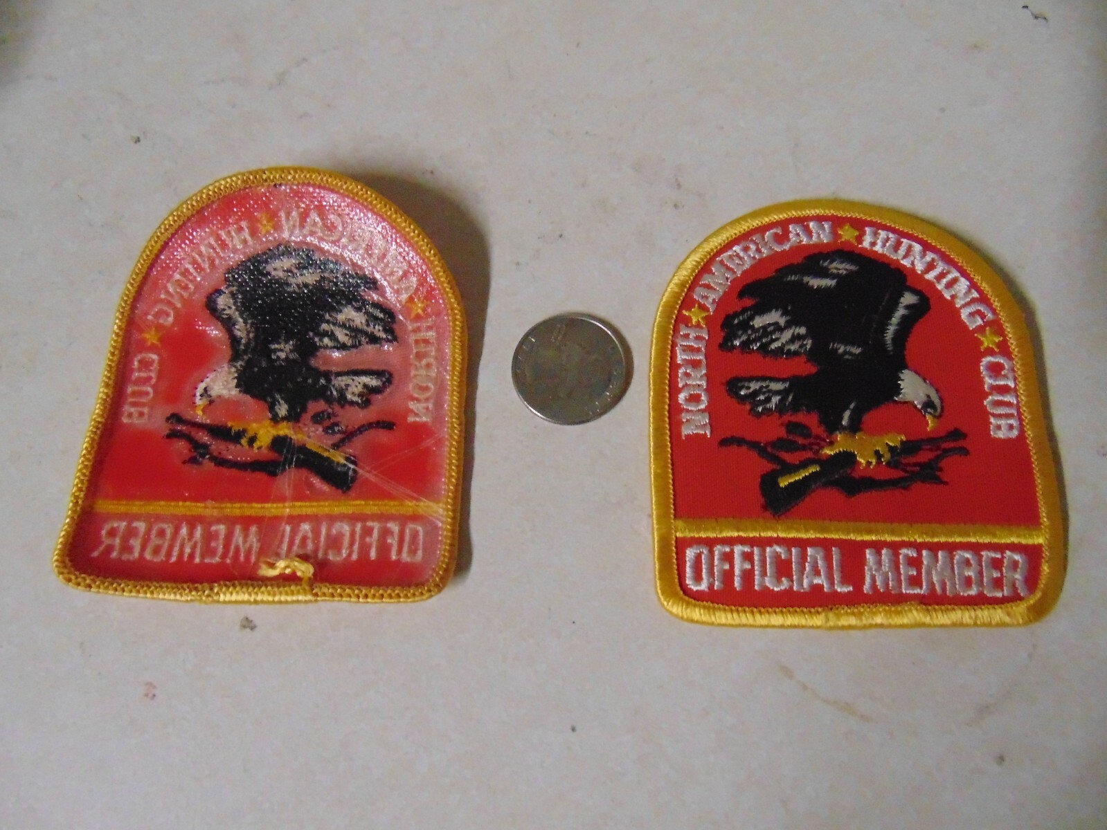 PATCH OLDER SEW ON NORTH AMERICAN HUNTING CLUB OFFICIAL MEMBER