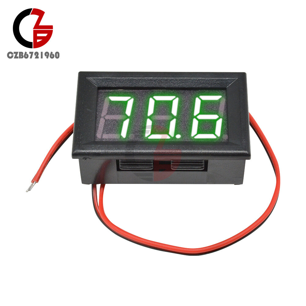 AC 70-500V Voltmeter 0.56" Inch Mini Digital Green LED Voltage Panel Volt Meter