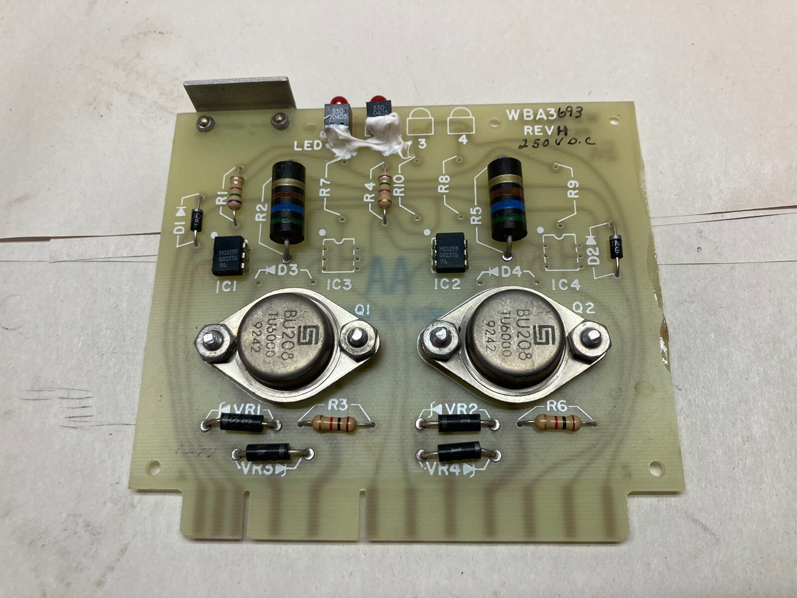 Femco,WBA3693,Reciever Logic Circuit Board Rev H 250VDC