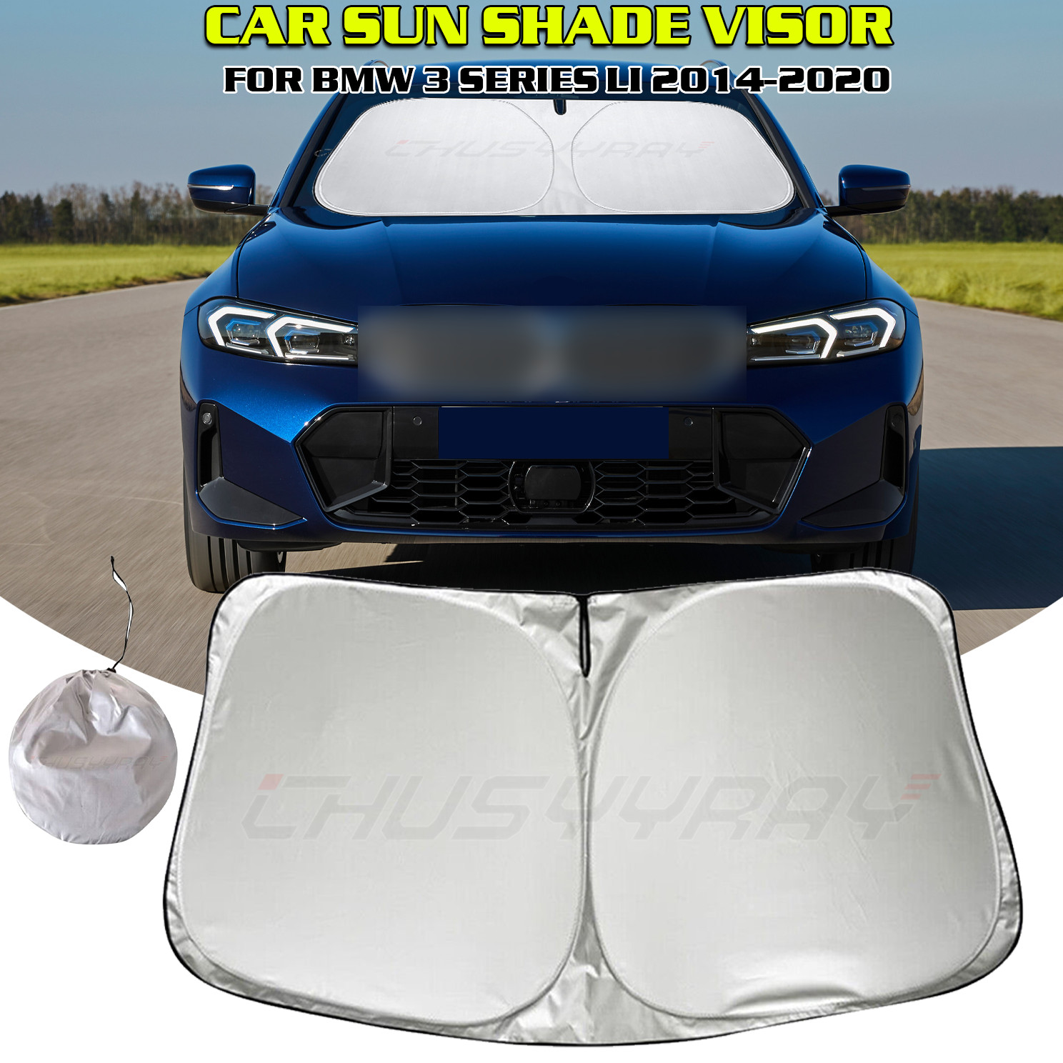 Sun Visor Shade Windshield Window Cover UV Block 1 For BMW 3 Series Foldable