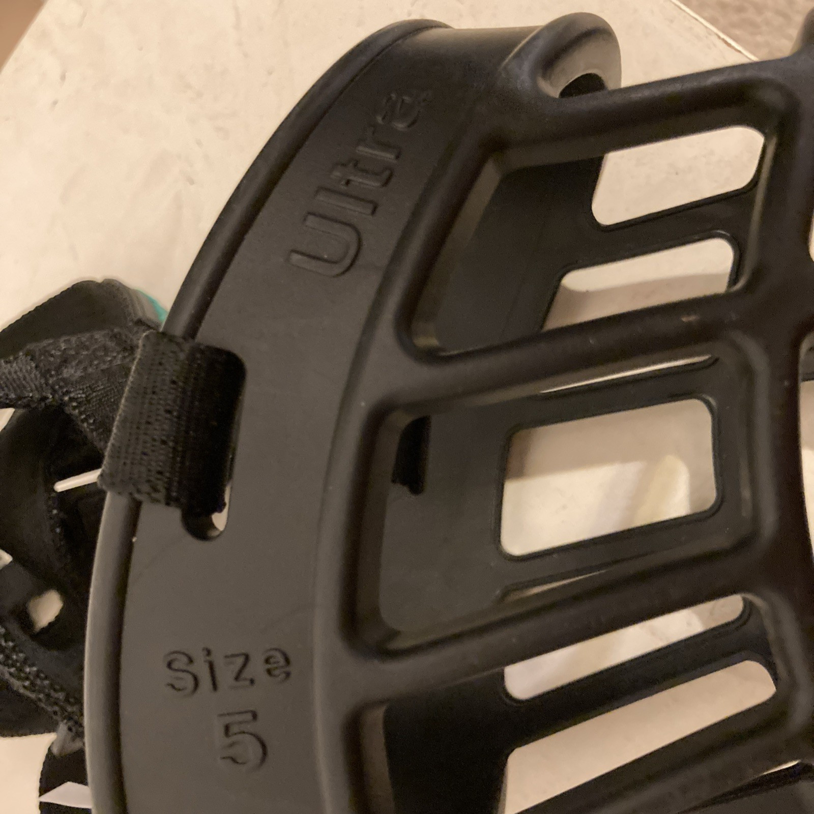 Baskerville Ultra Muzzle Size 5 Black Rubber Custom Heat Shaping Breathable