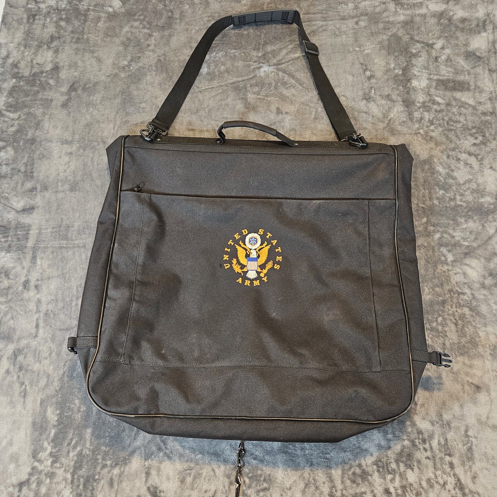 United States Army Foldable Black Suit Garment Bag Luggage