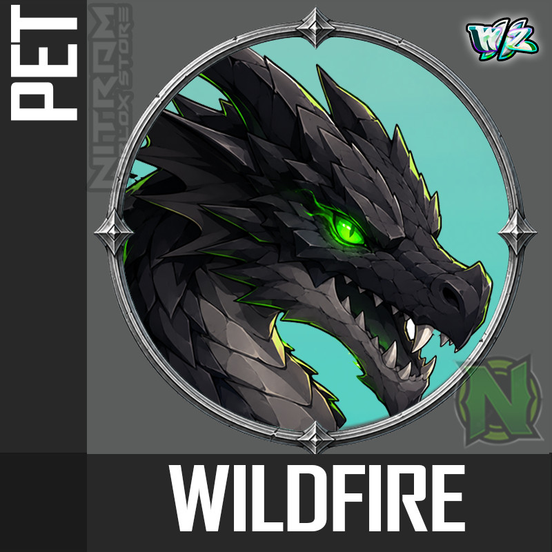 World Zero WZ - PET with PERFECT PERKS - WILDFIRE DRAGON