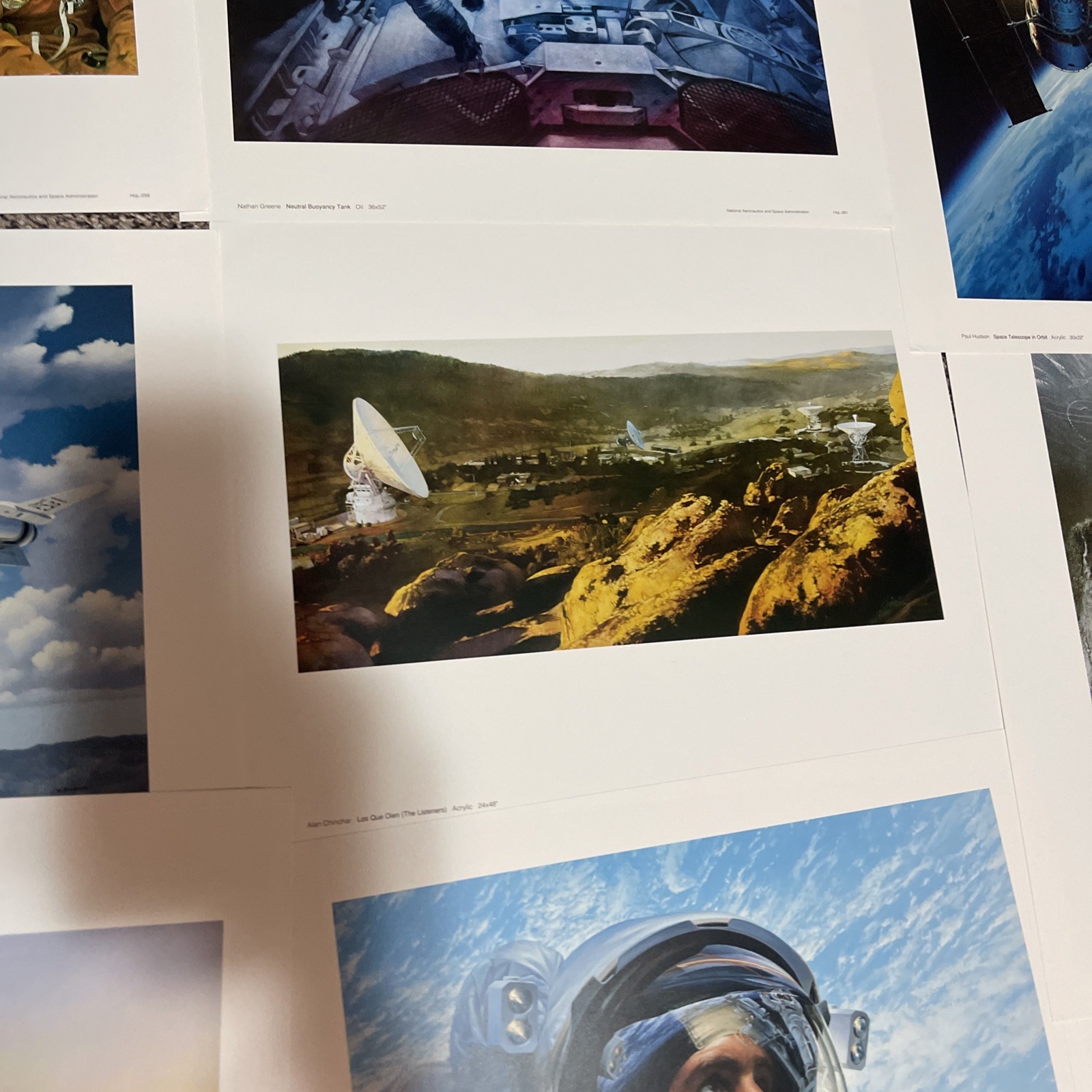 Vintage Selections from the NASA Art Collection 12 Photo Art Prints Portfolio