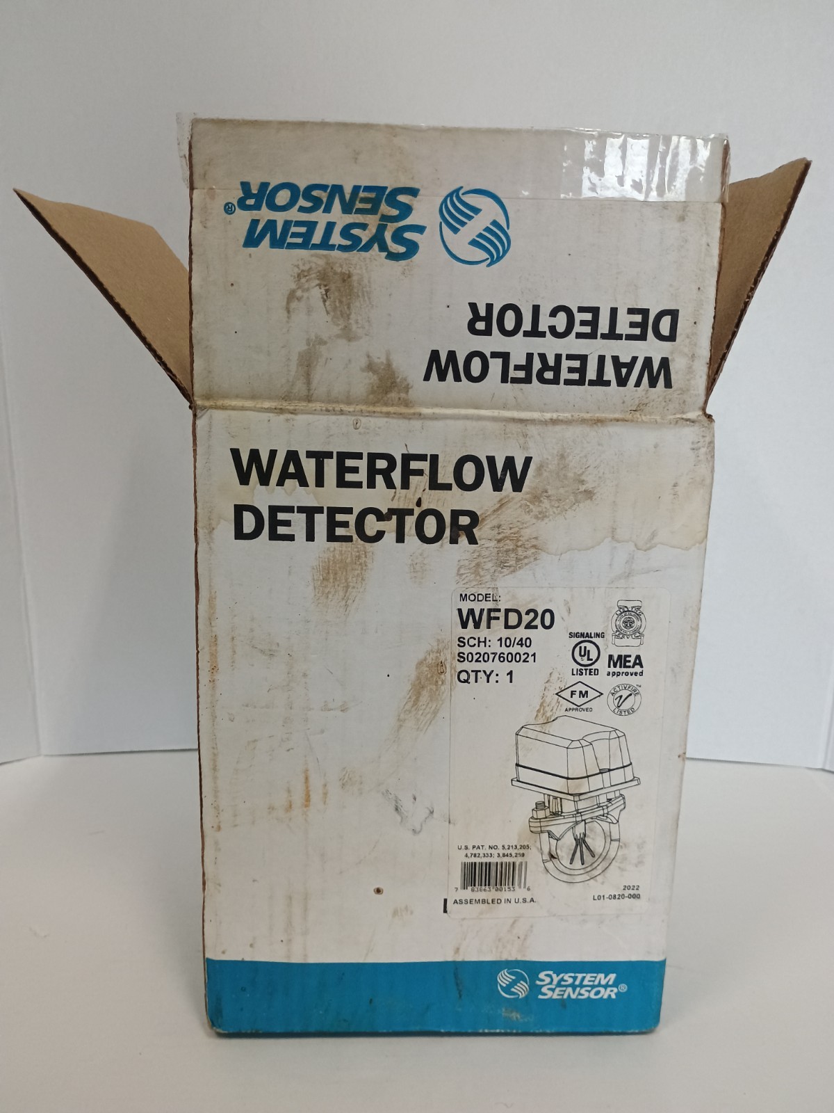 System Sensor Waterflow Detector WFD20 Vane Type NEW OPEN BOX