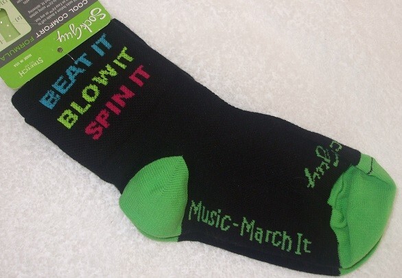 Custom made MARCHING BAND SOCKS; NEW with tags size L/XL FS
