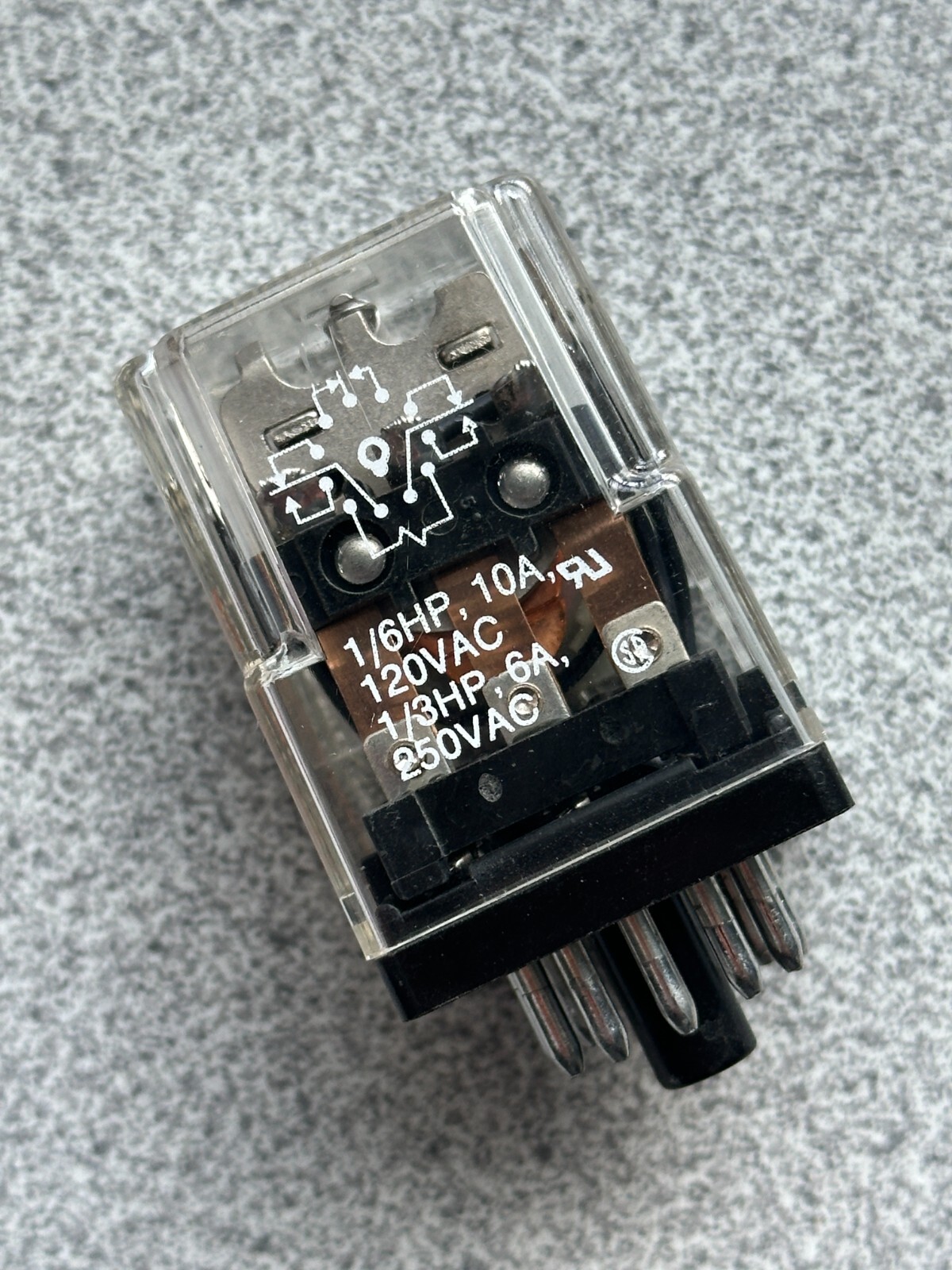 NEW Potter & Brumfield KRPA-14AG-12 Relay 3PDT 12VAC coil 10A 11 Pin Octal