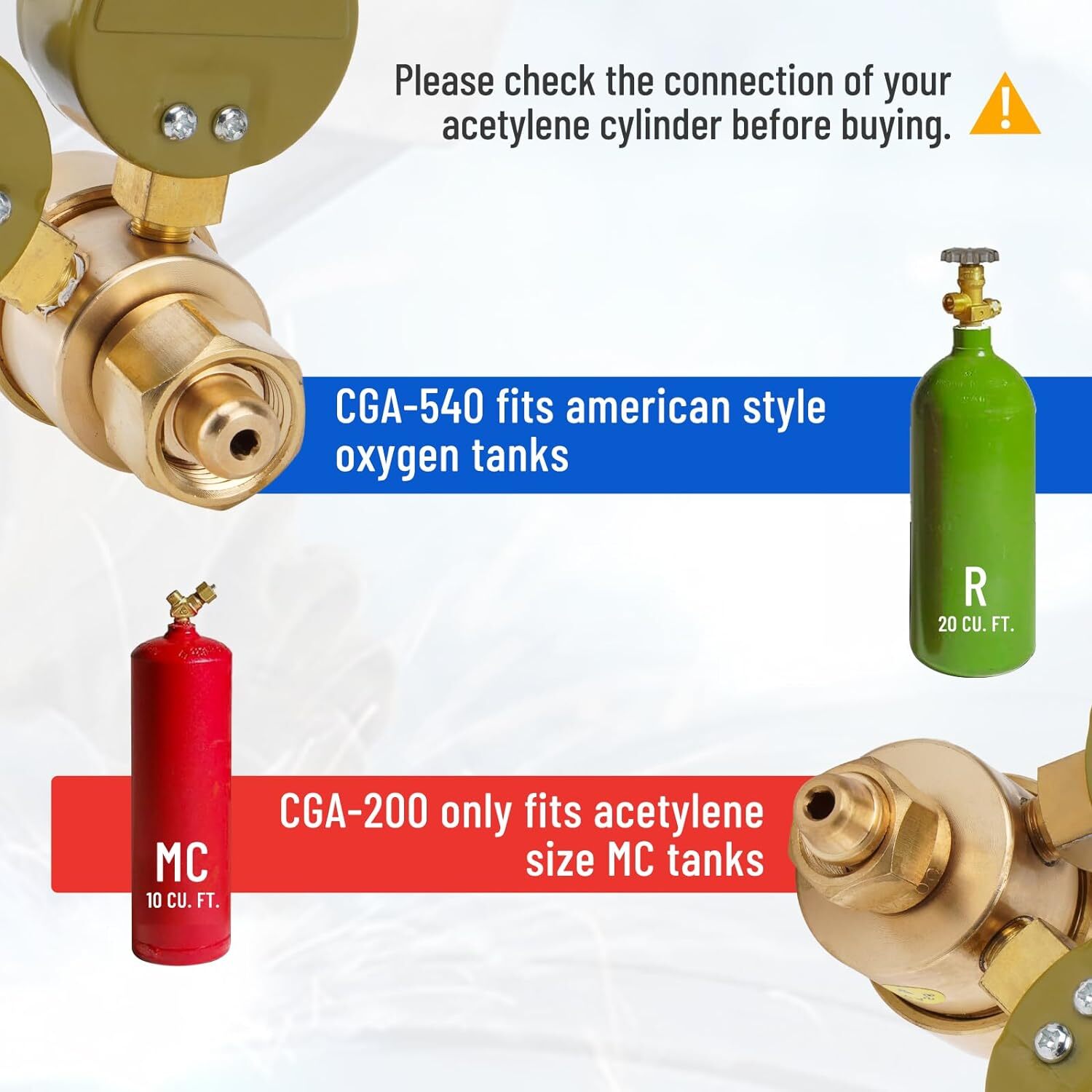 Solid Brass OXYGEN & ACETYLENE Regulators 4 Welding Fit Victor Gas Torch Cutting