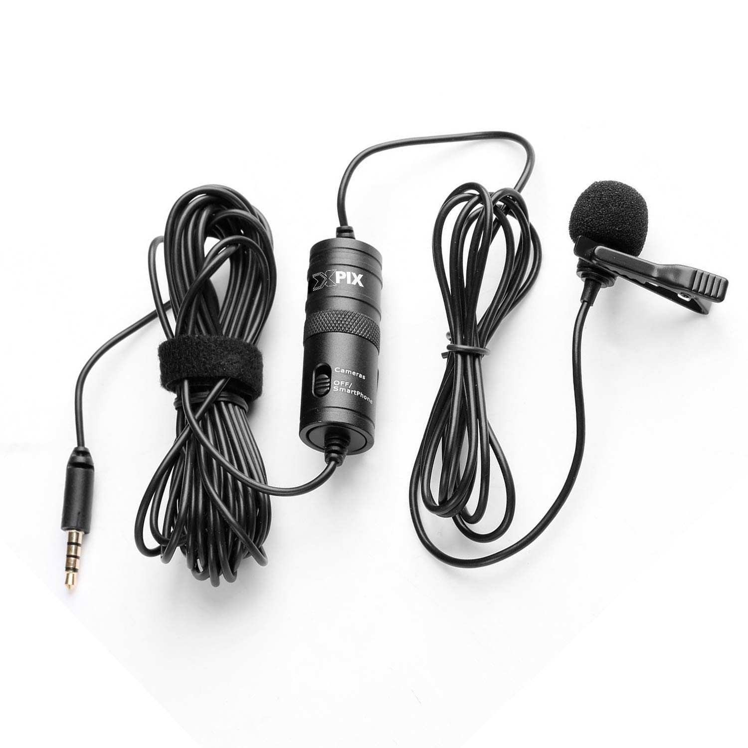 XPIX Professional Lavalier Microphone for Recording and Streaming Great for