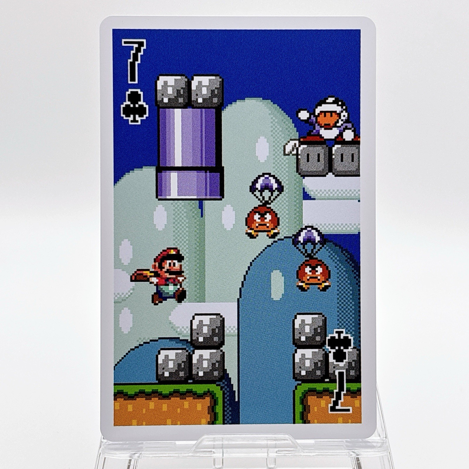 Super Mario Bros. Playing Card Poker Card Made in Japan Ratro Clover #7