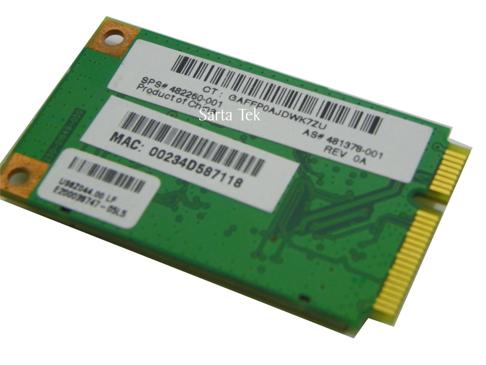 Atheros AR5BXB92 AR9280 Dual wireless 802.11abgn PCIe Mini Foxconn U98Z044.00