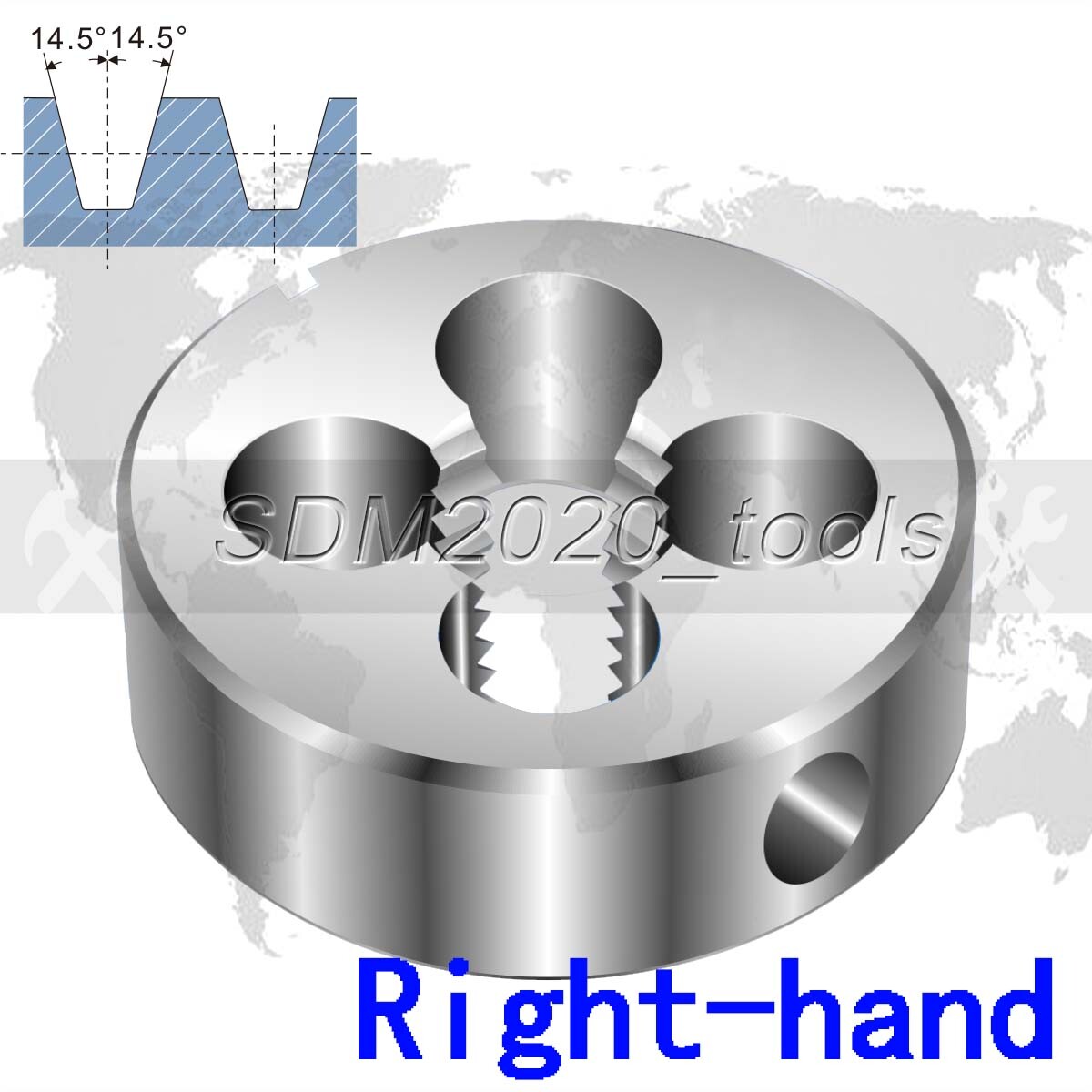 1pc ACME 3/4-8 right-hand high quality trapezoidal HSS thread die TR3/4*8