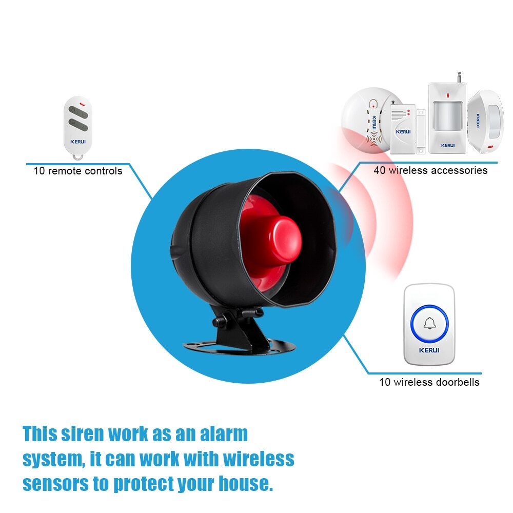 110dB WiFi Smart Home Security Alarm Kit Door Window Sensor System Alexa