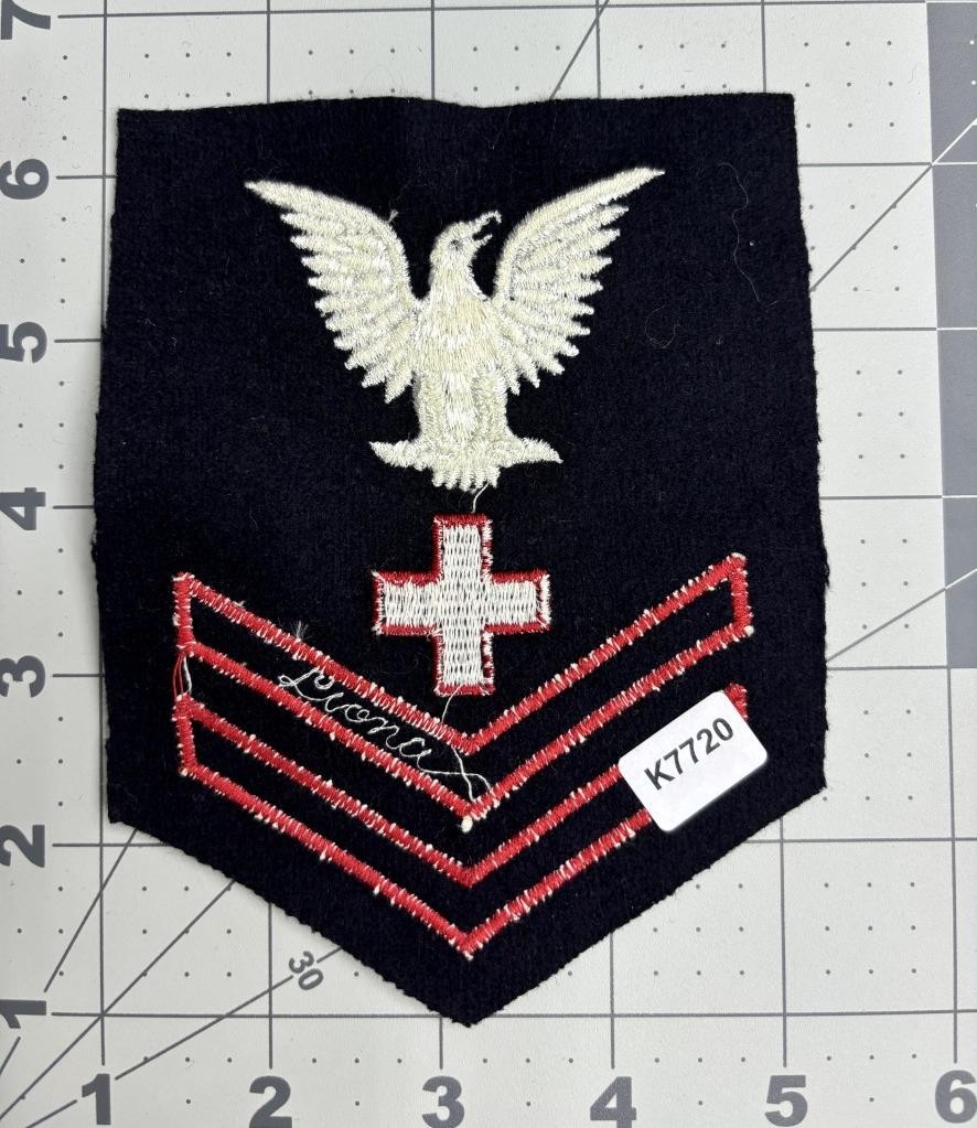 USN Pharmacist's Mate 2nd Class Rate Patch Inv# K7720