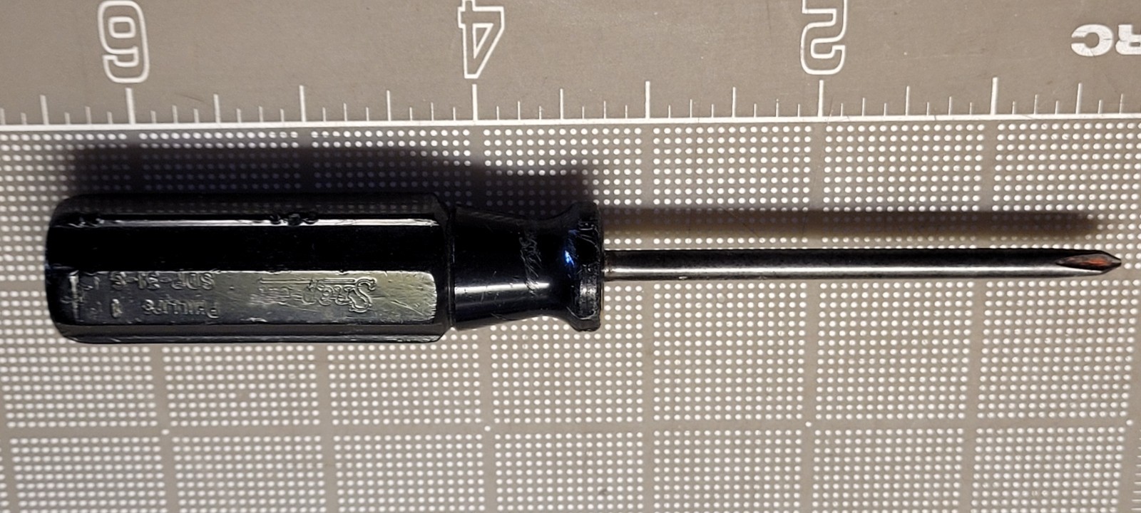 Vintage Snap-on No. 1 Phillips Screwdriver SDP-31-S Black Hard Handle USA