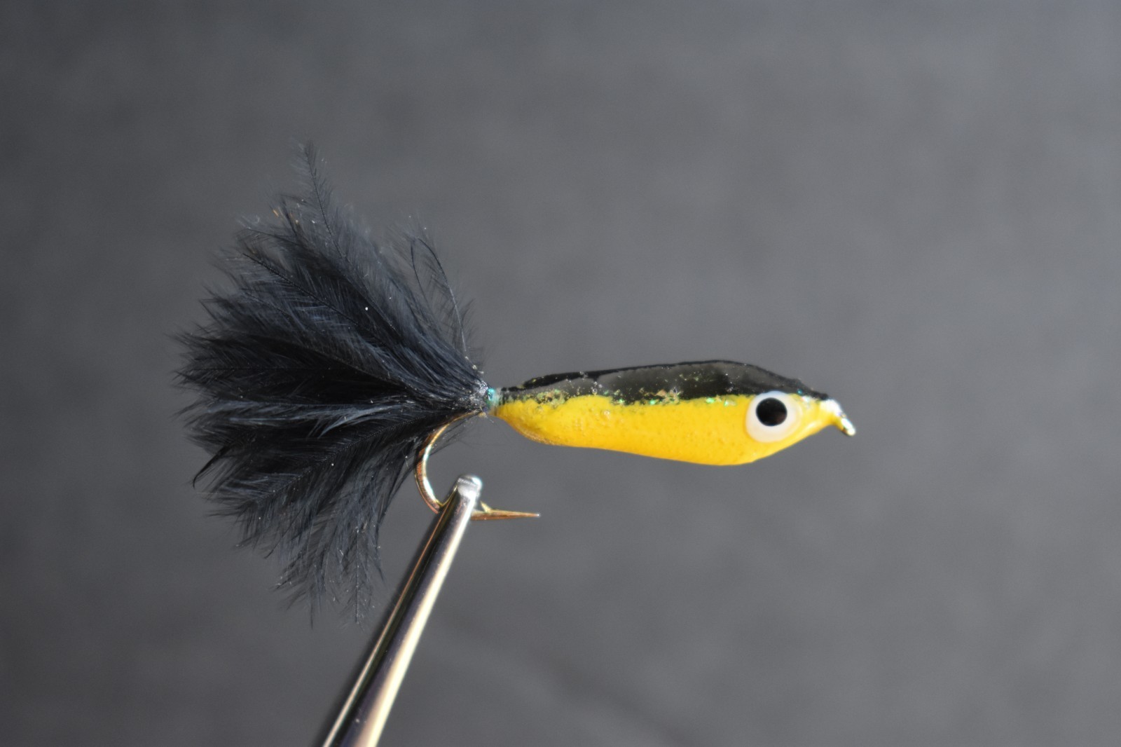 Black & Yellow  EPOXY MINNOW  Nymph Fly Fishing Flies 1 Fly, U Choose Size