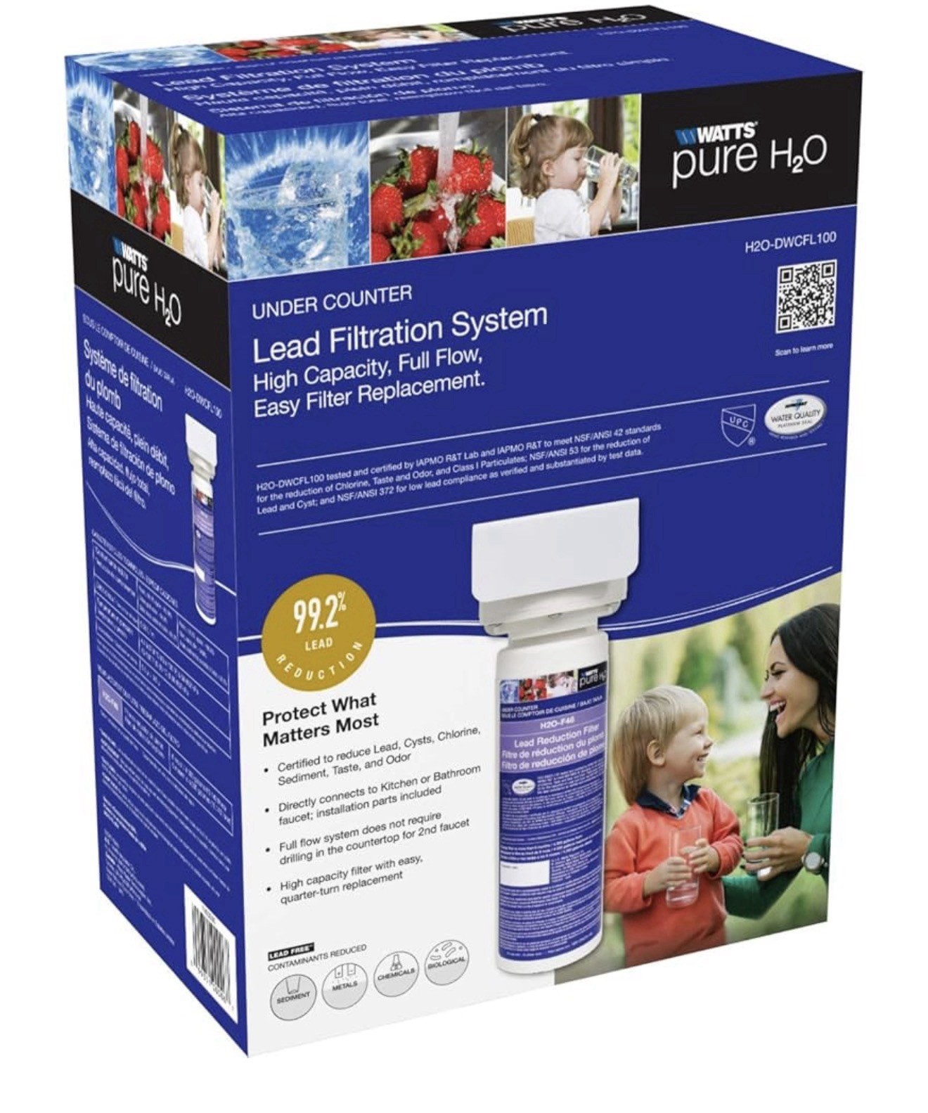 Watts Pure Water Single Stage Lead Filtration Point of Use System New - Open Box