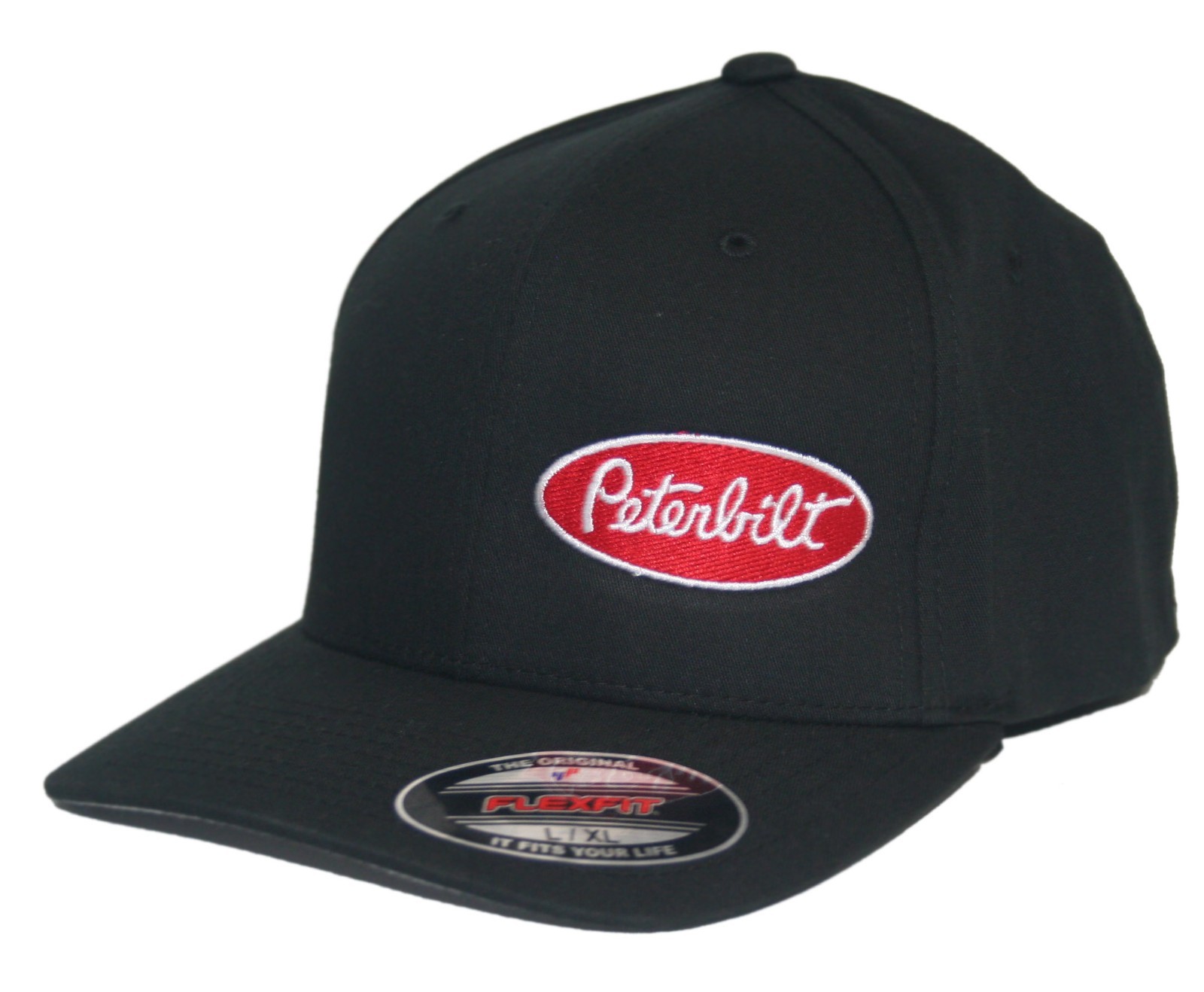Peterbilt hat cap fitted flexfit curved bill Trucker Truck Rig Diesel Pete