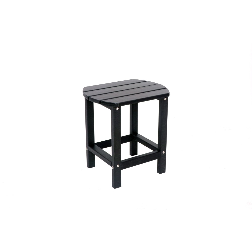 Adirondack Square Outdoor Side Table HDPE Patio End Table for Backyard Pool