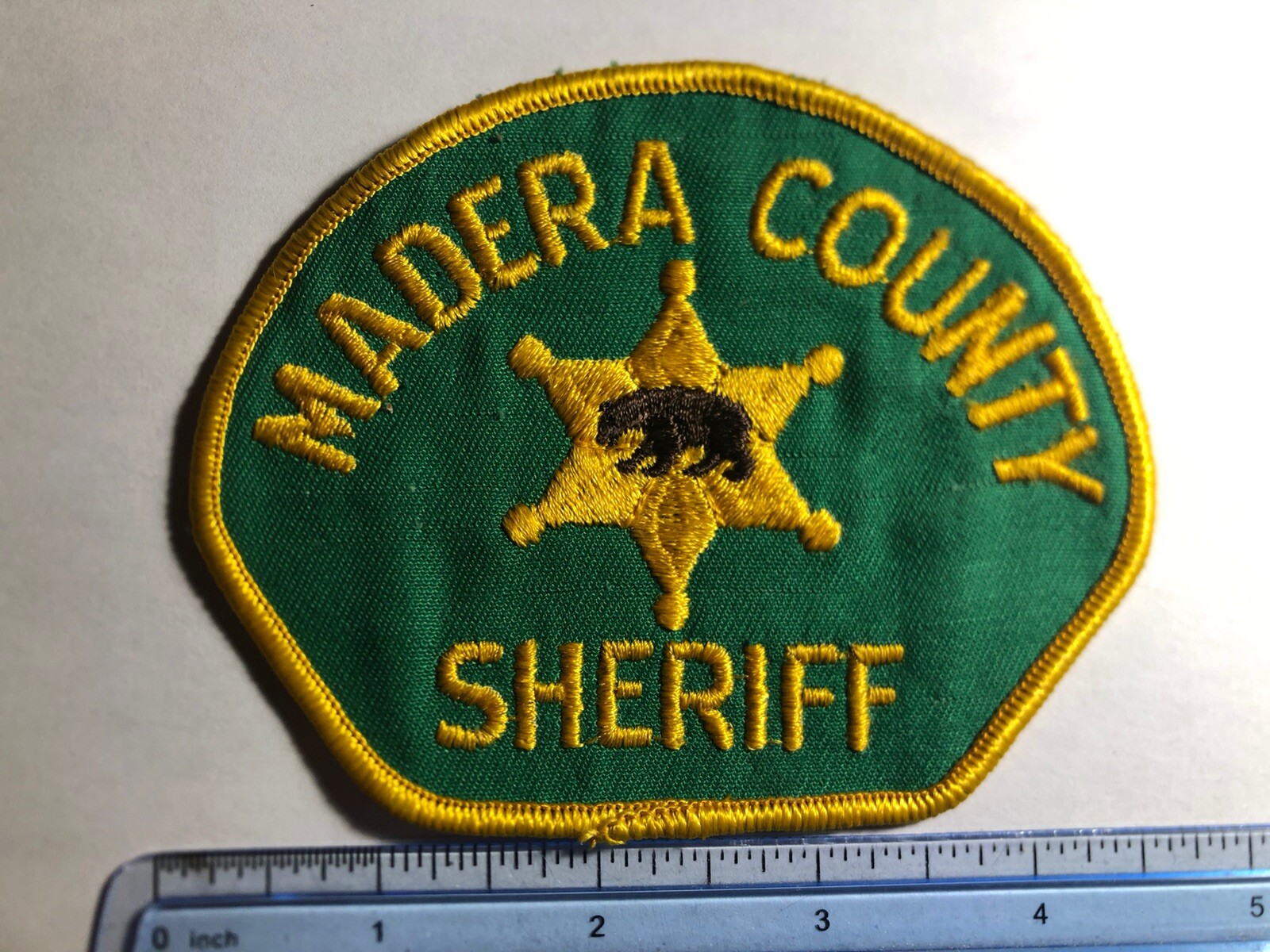 Madera County California Sheriff Patch ~ Vintage
