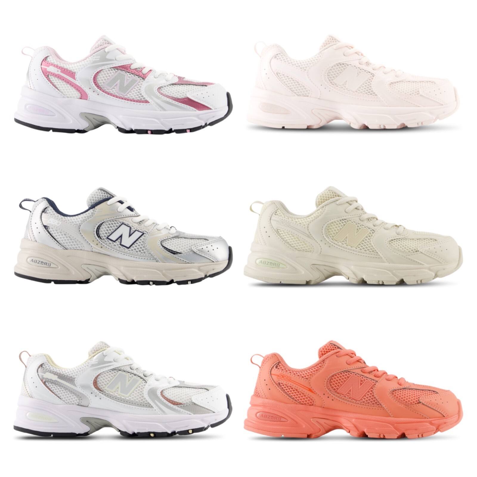 New Balance 530 Pink Sugar,Triple Pink,Silver Youth GS 4Y-7Y Fit Women 5.5-8.5