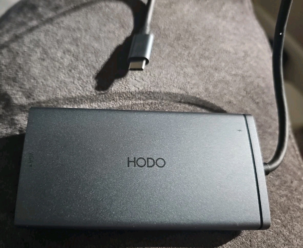 HODO USB C DOCKING STATION DUAL MONITOR ADAPTER FOR DELL HP -Laptop Docking GRAY