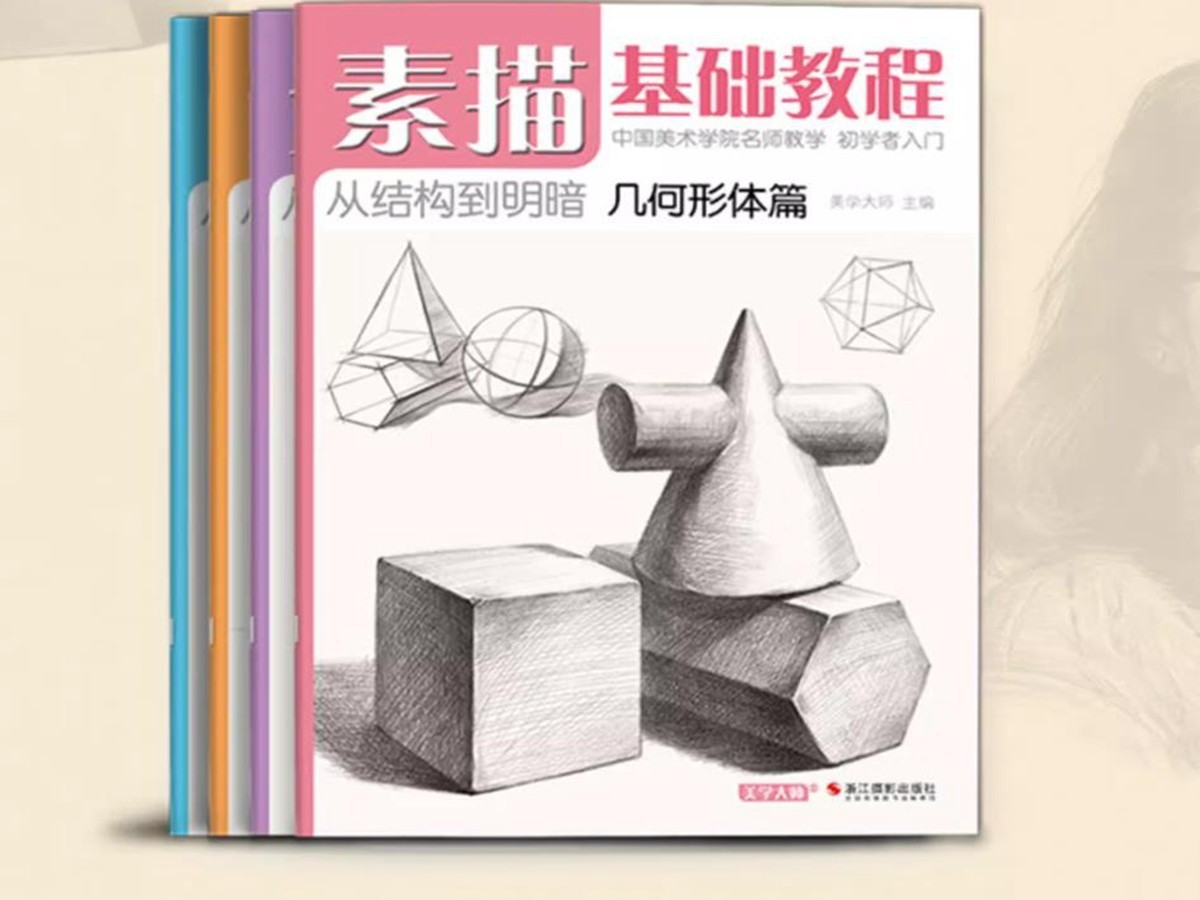 Plaster Geometric Still life StructureTextbook Basic Sketching Tutorial Book