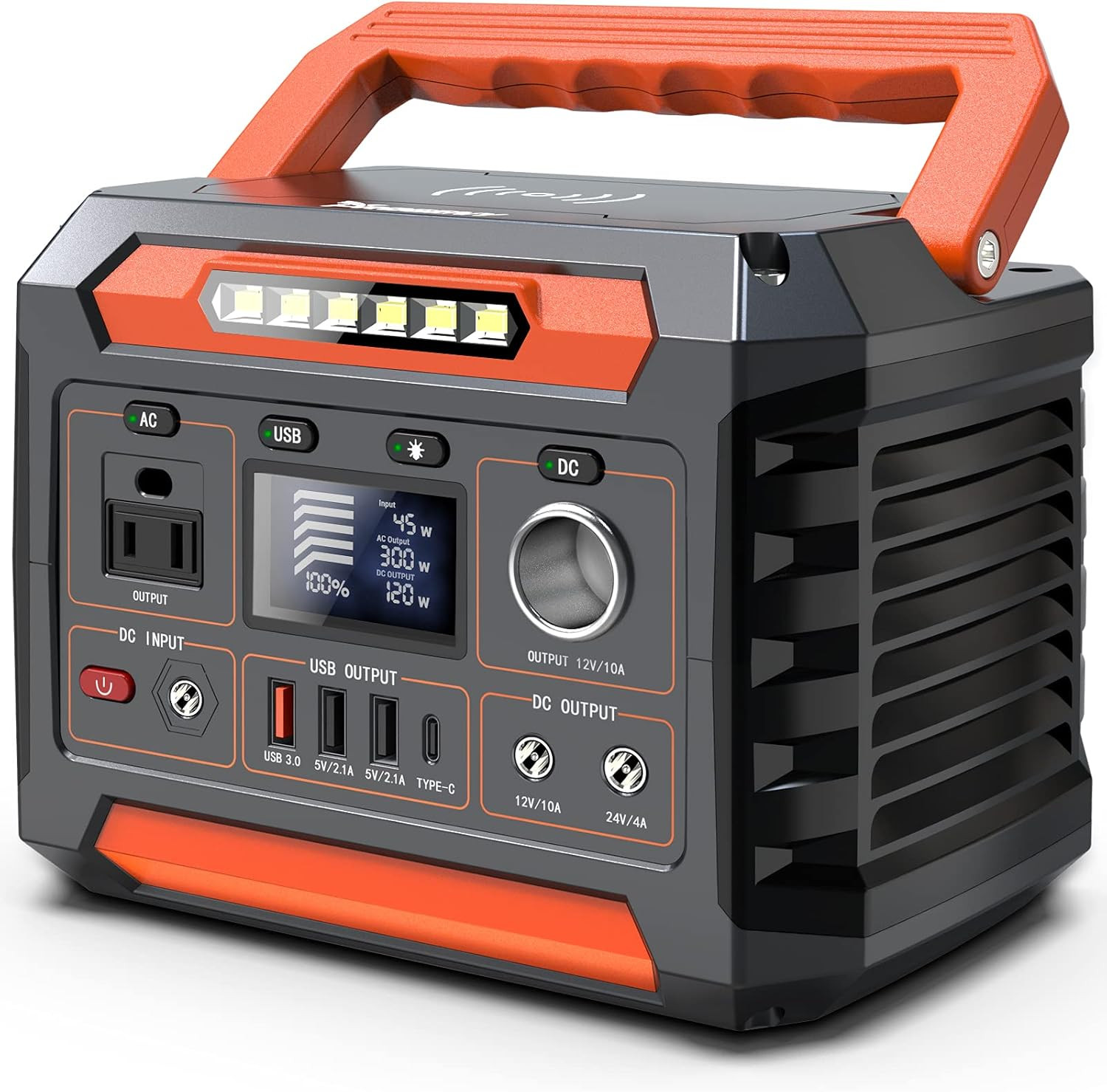 PROGENY 300W Portable Power Station, 299Wh/80818Mah Solar Generator, Regulated D