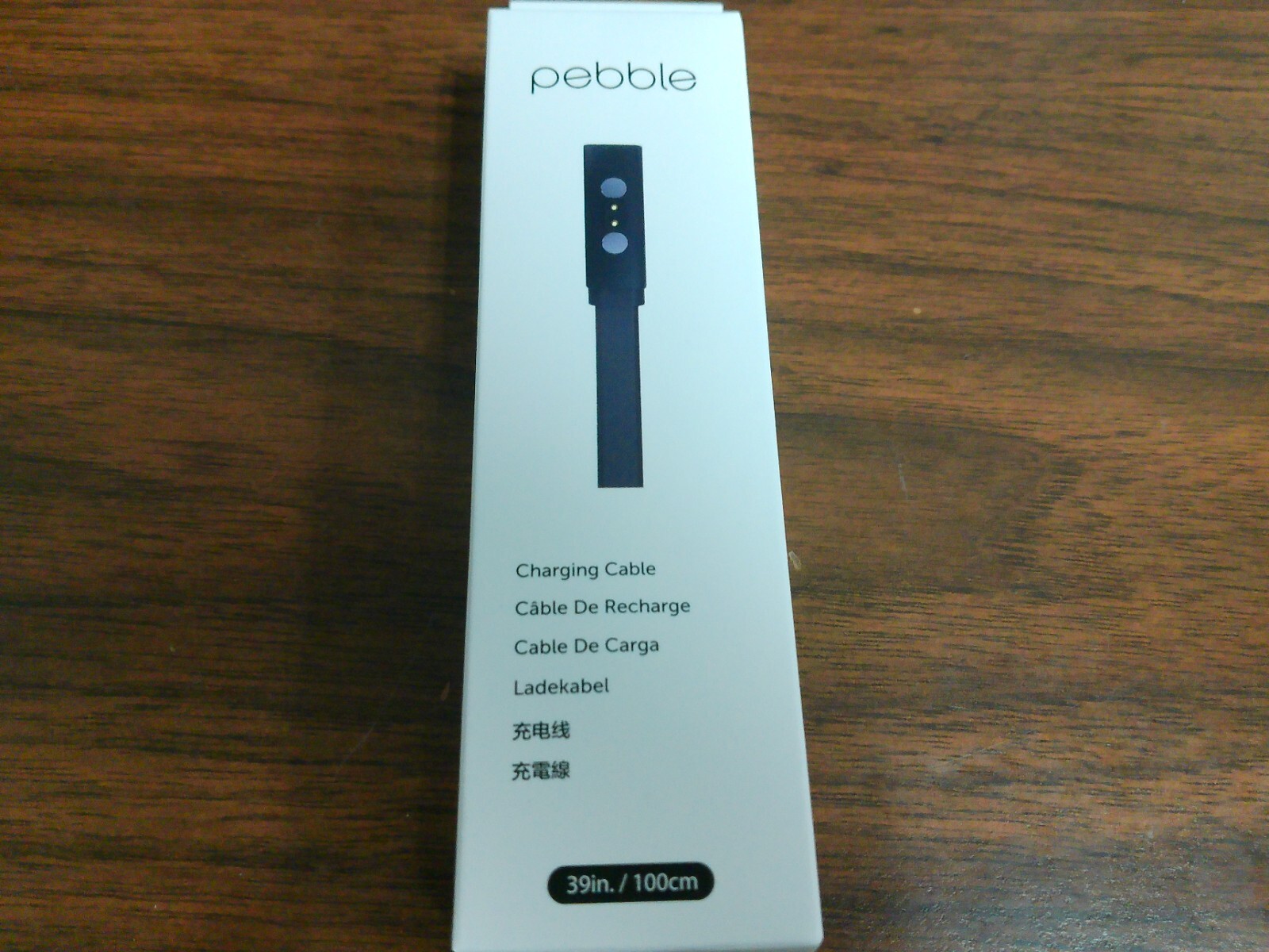 Original Pebble Magnetic USB charging cable for Pebble 2, Time steel, Round, 501