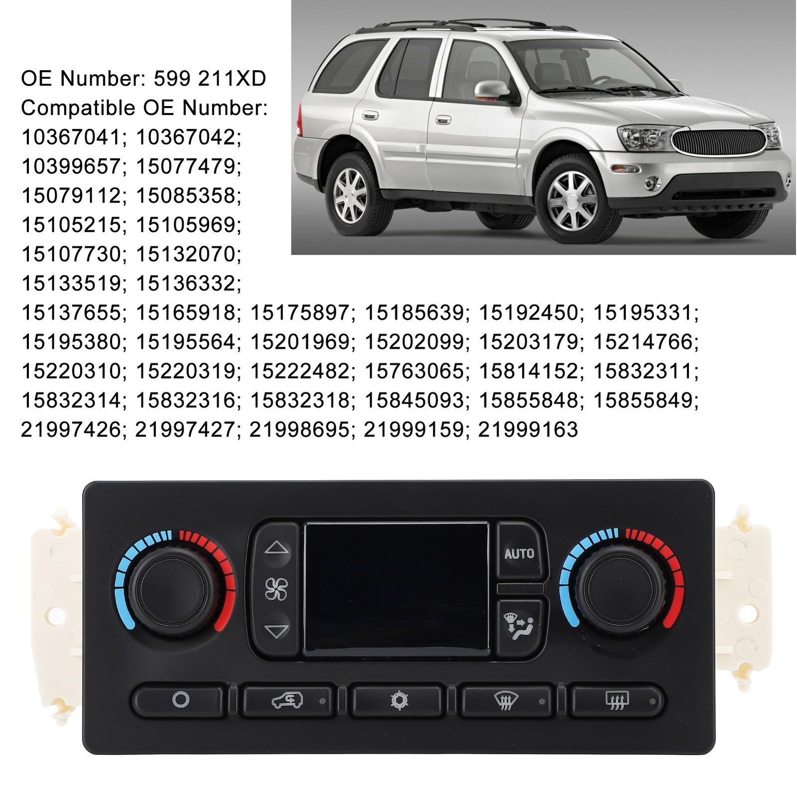 Stable Reliable Climate Control Switch Module Efficient For Trailblazer
