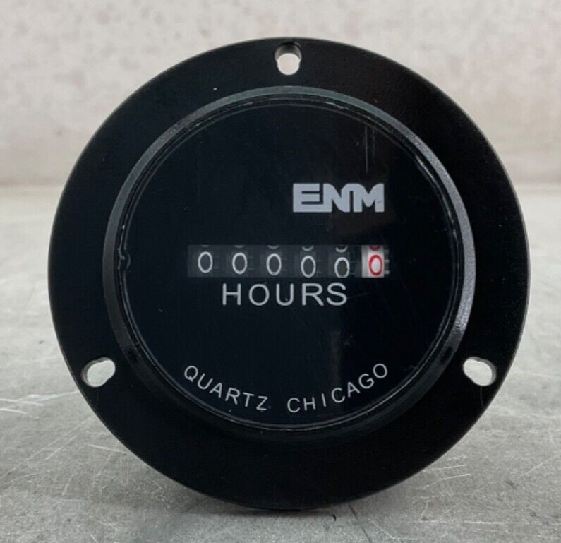 NEW ENM T50B52 QUARTZ AC HOUR METER 6-DIGIT DISPLAY 115VAC 0.4WATT 99,999.9 HRS