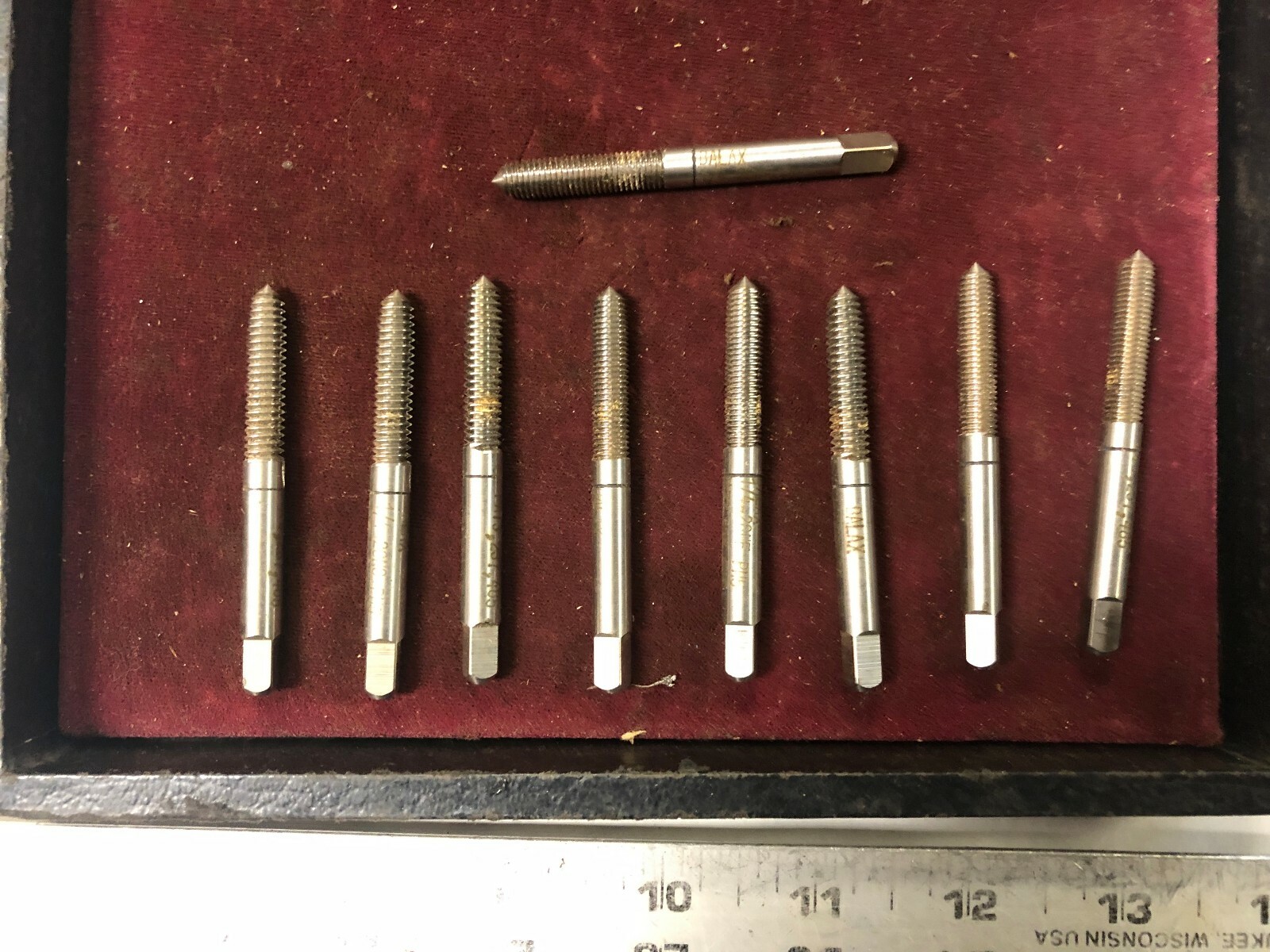MACHINIST LATHE MILL Unused Balax  Thredfloer Form Taps  1/4 - 28 NF   9  Pieces