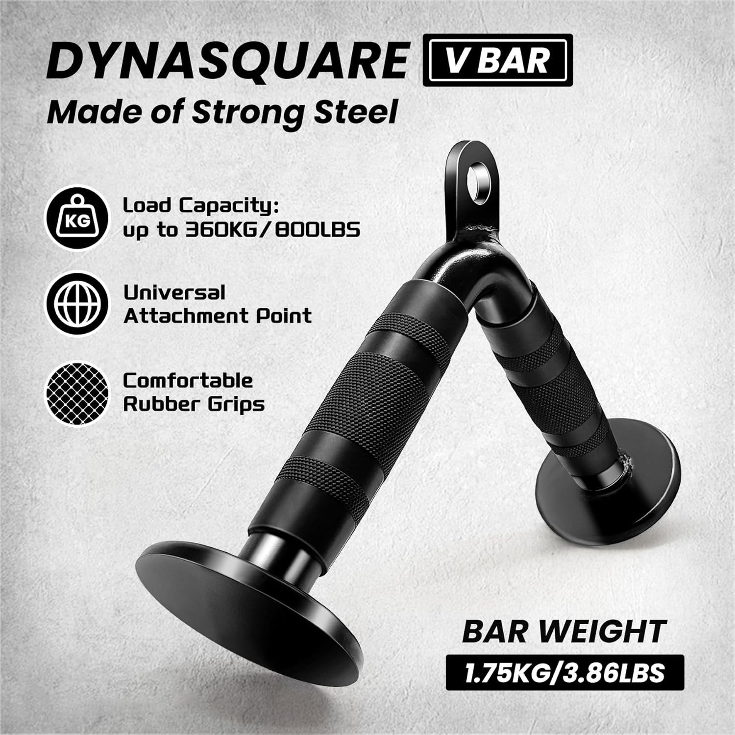 Complete Cable Machine Accessory Set - 8 Solid Steel Attachments for Workouts