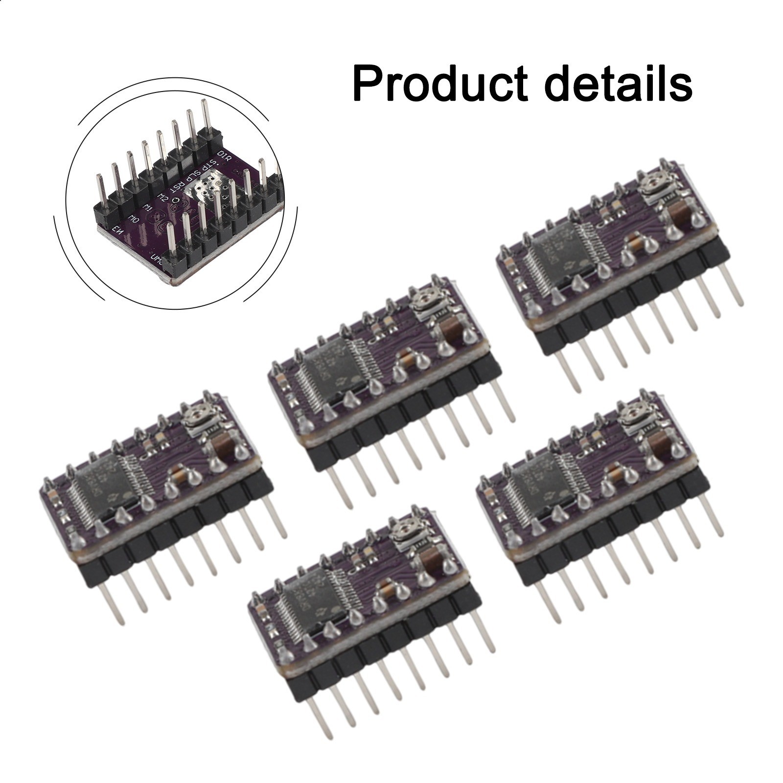 5 Pcs DRV8825 Stepper Motor Driver Control Extension Shield Board For 3D Printer