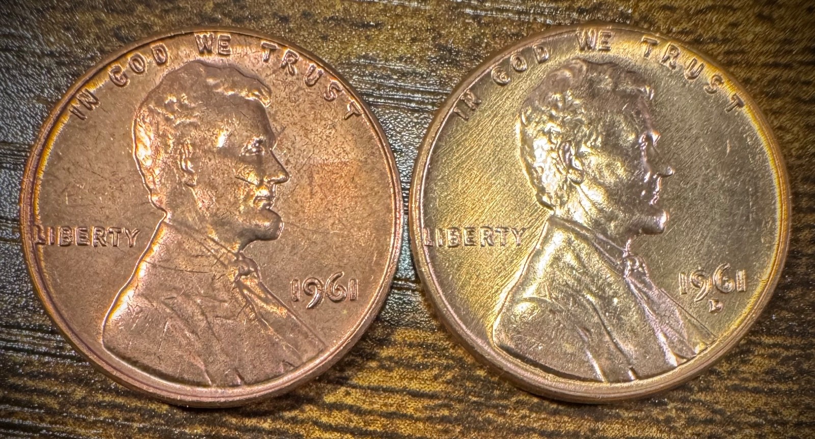 1961 P & D Lincoln Memorial Cent BU 2 Coin Set From Original Rolls