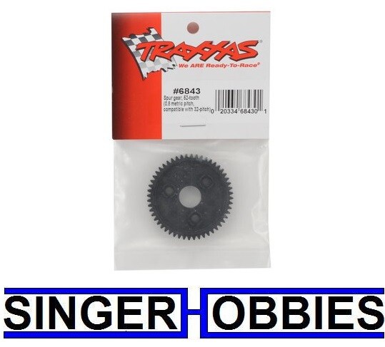 Traxxas 6843 Spur gear 52-tooth 0.8 metric pitch NEW IN PACKAGE TRA6843 TRA1