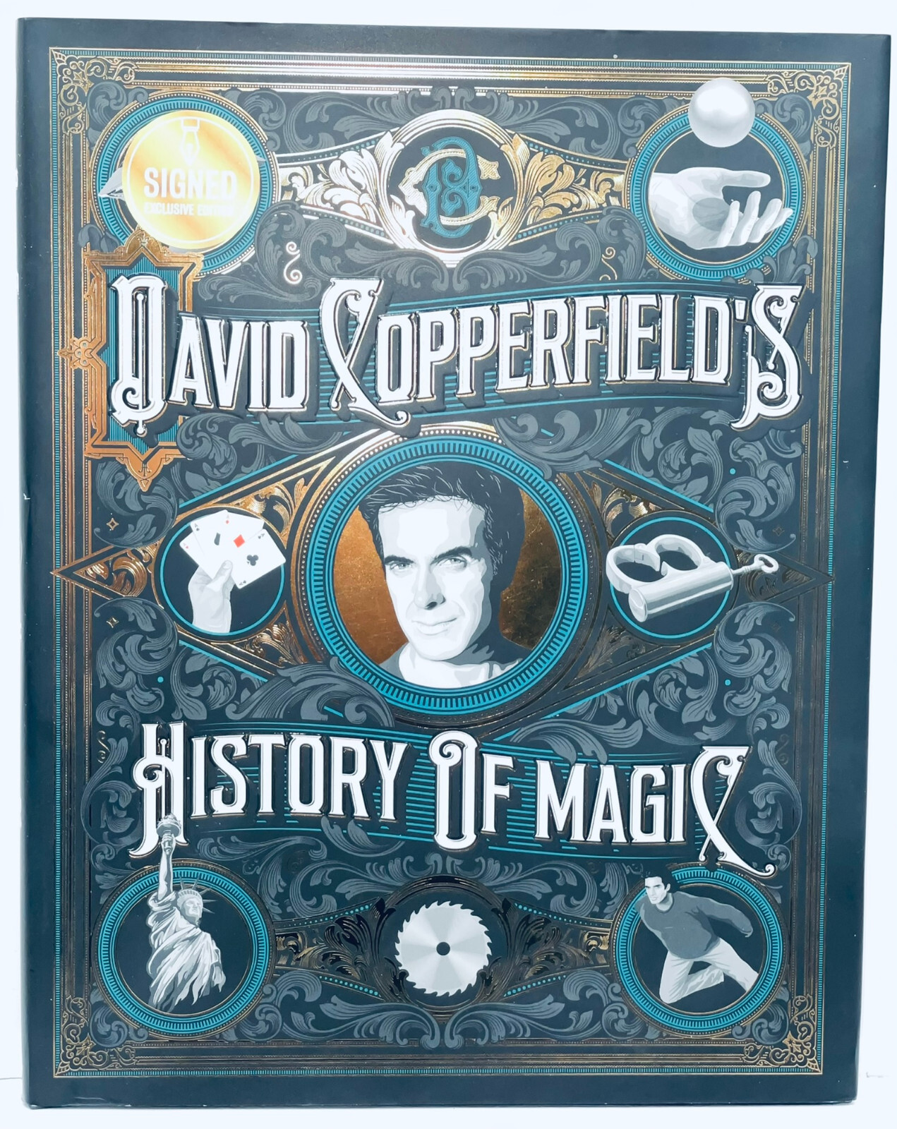 David Copperfield's History of Magic Autographed-1st Ed-De Kolta-Kellar-Houdini