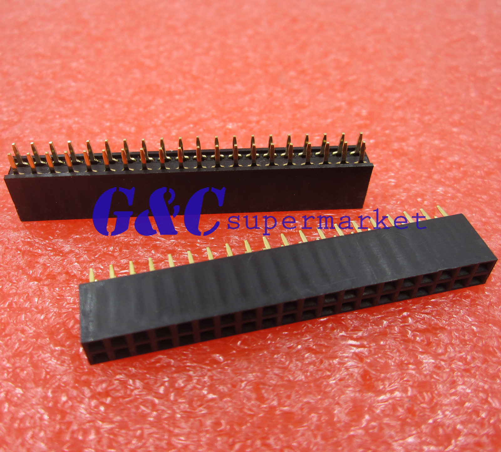 10PCS 2.54mm 2X20 Pin Double Row Female Straight Header Pitch Socket Pin Strip