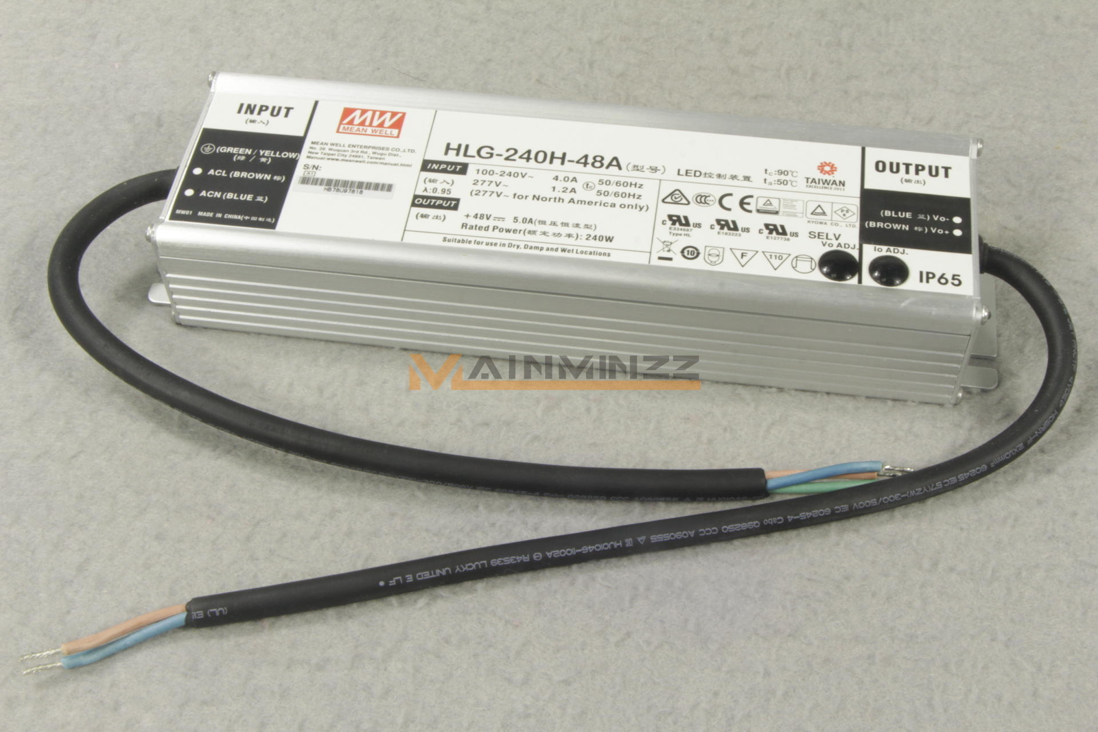 Meanwell HLG-240H-48A AC/DC Power Supply 48V 5A 240W