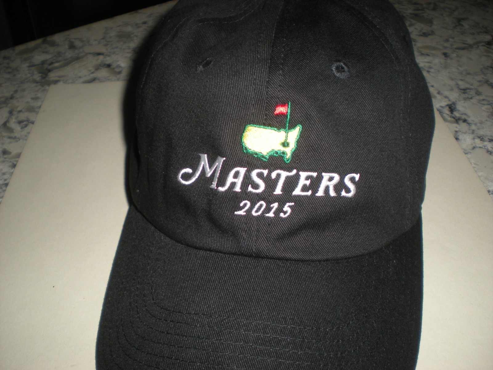 Masters 2015 Championship Black Golf Hat/Cap Adjustable NWOT