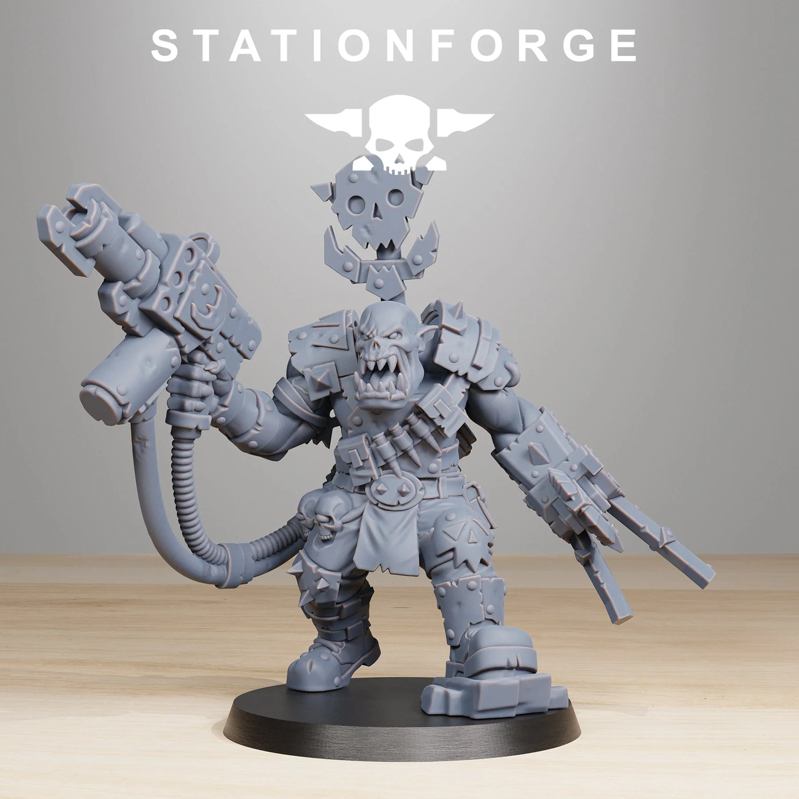 Orkaz Blackskull Ork Commander Wargame Proxy Miniatures StationForge