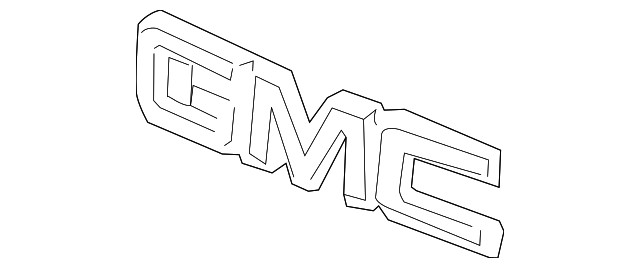 Genuine GM Front Grille GMC Logo 22881265
