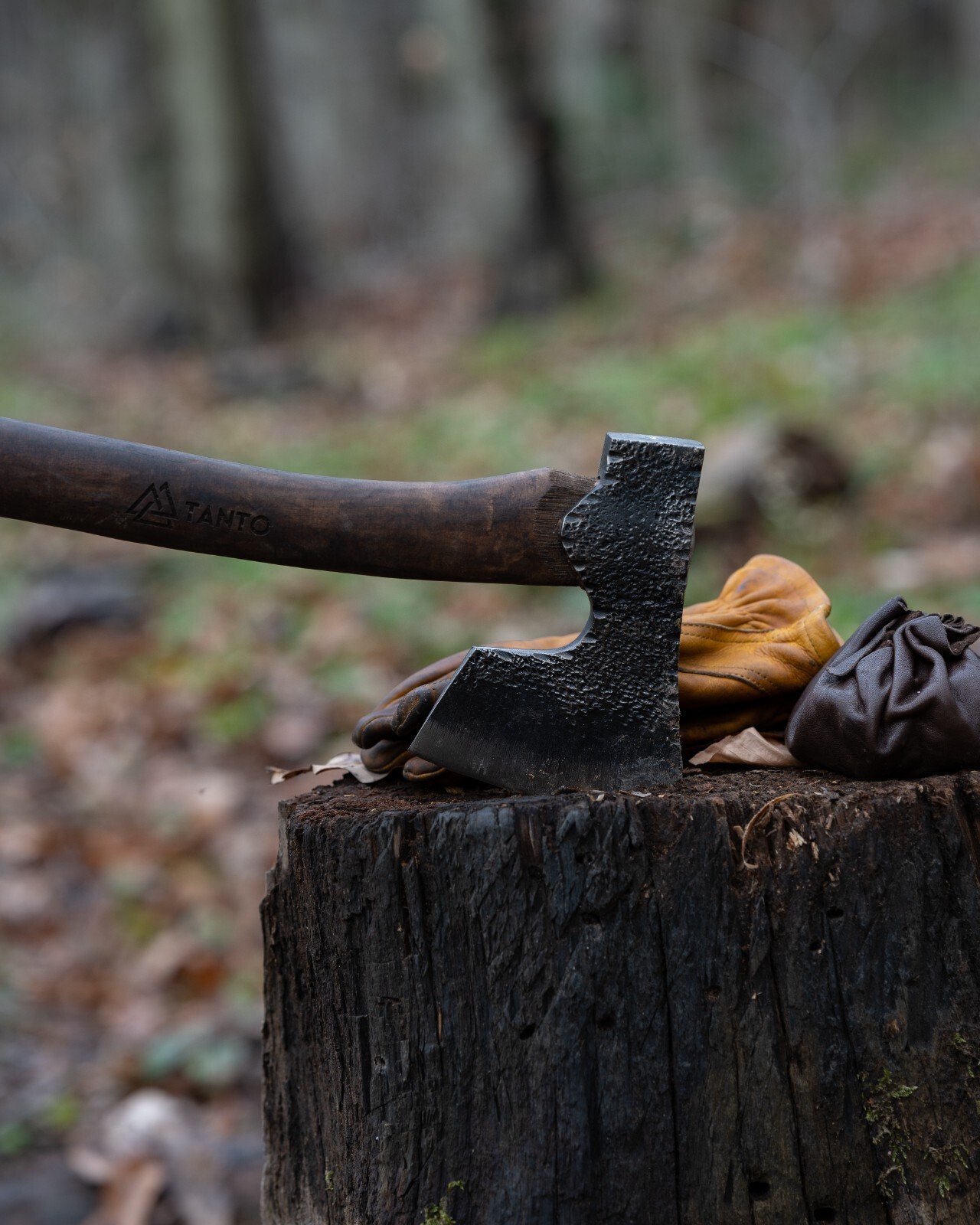 Bushcraft Axe,Bearded Axe,Handforged Axe,Viking Axe with Leather Sheath,Woodsman