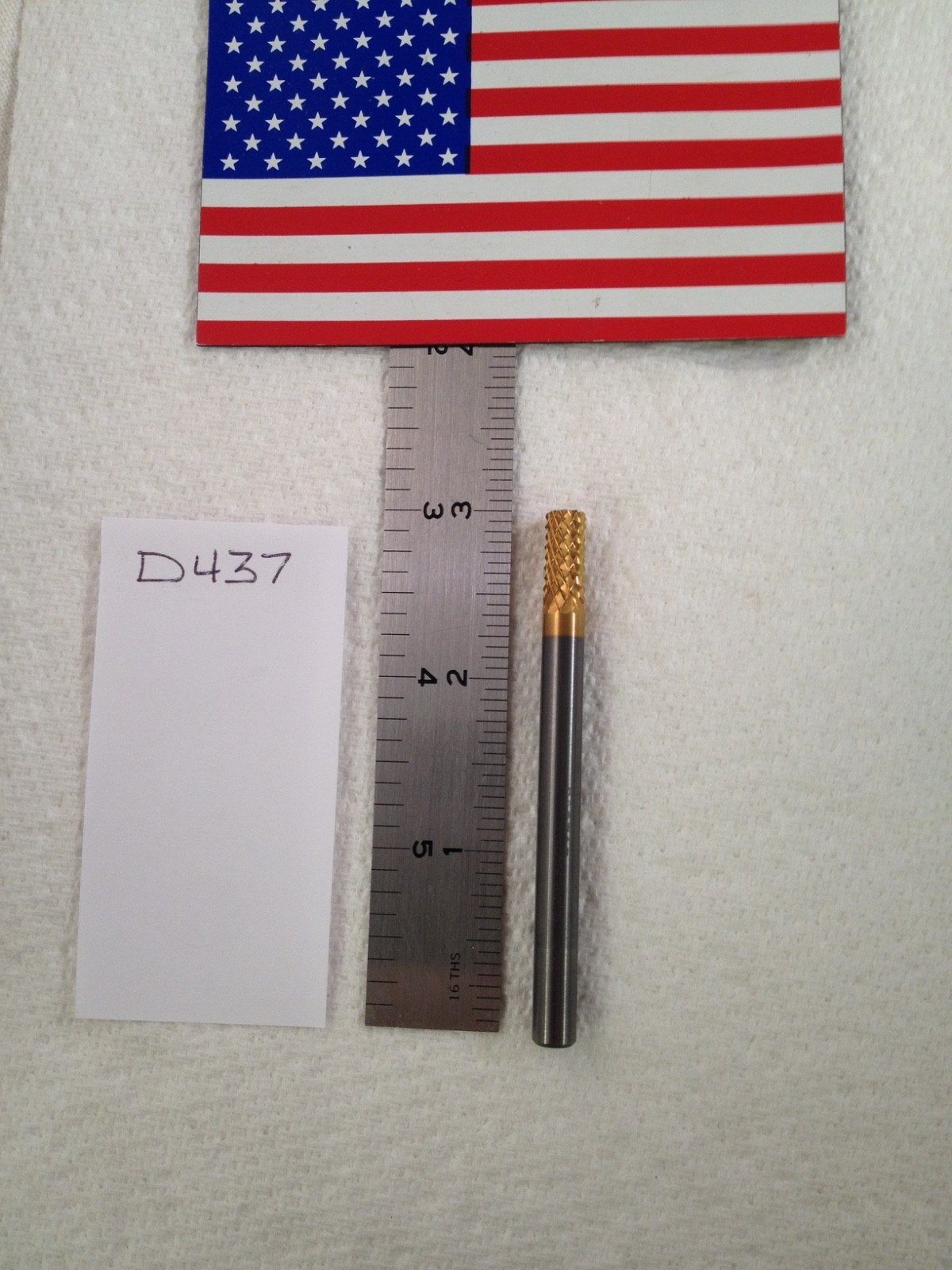 NEW FALCON / SGS  1/4" (.250) SHANK CARBIDE BURR. DIAMOND CUT. SA-1. USA {D437}