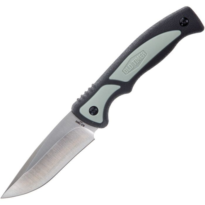 Schrade Trail Boss Fixed Knife 3.75" 8Cr13MoV Steel Full Tang Blade TPE Handle