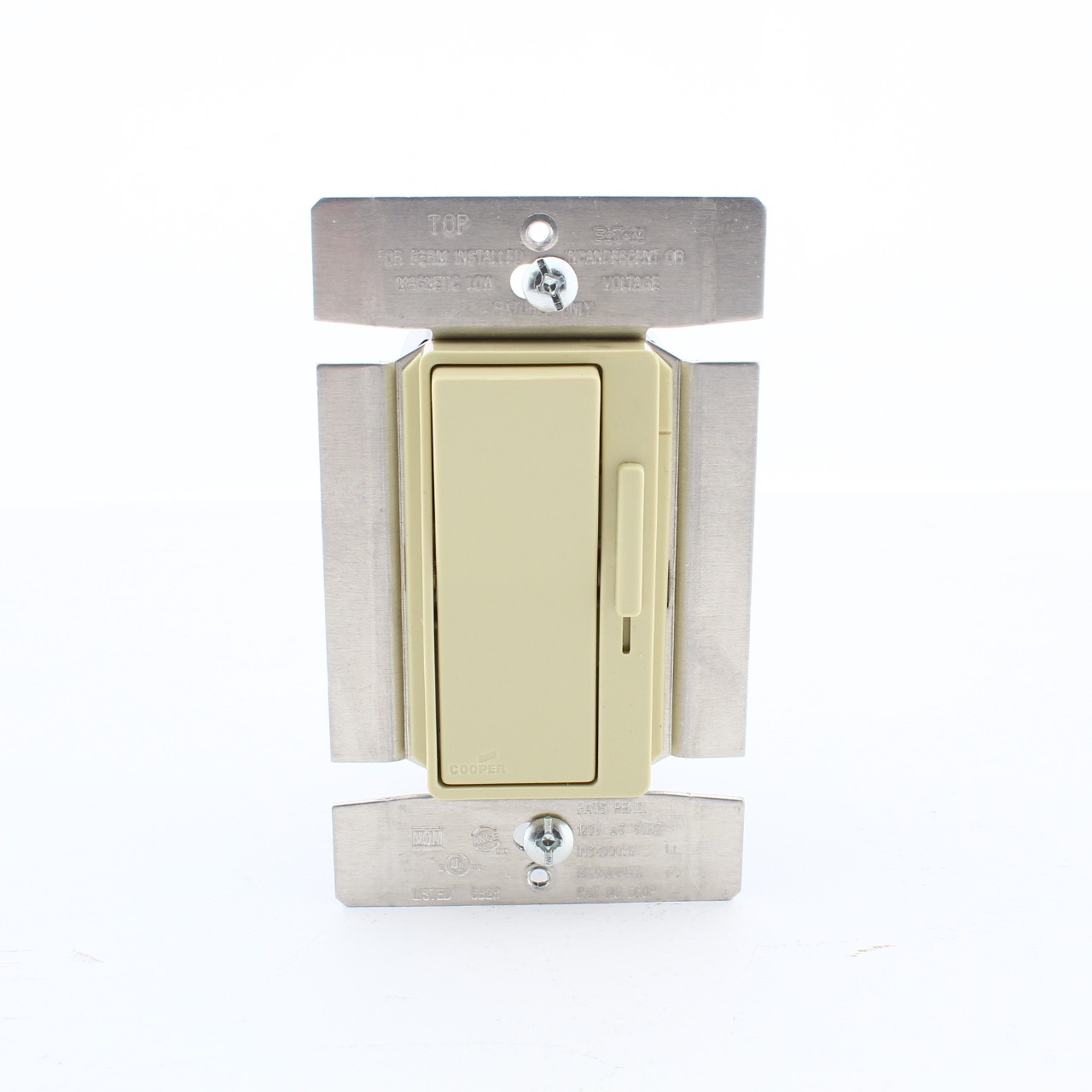 Eaton Ivory Single-Pole/3-Way Decorator Slide Dimmer Incandescent 1000W DI10P-I